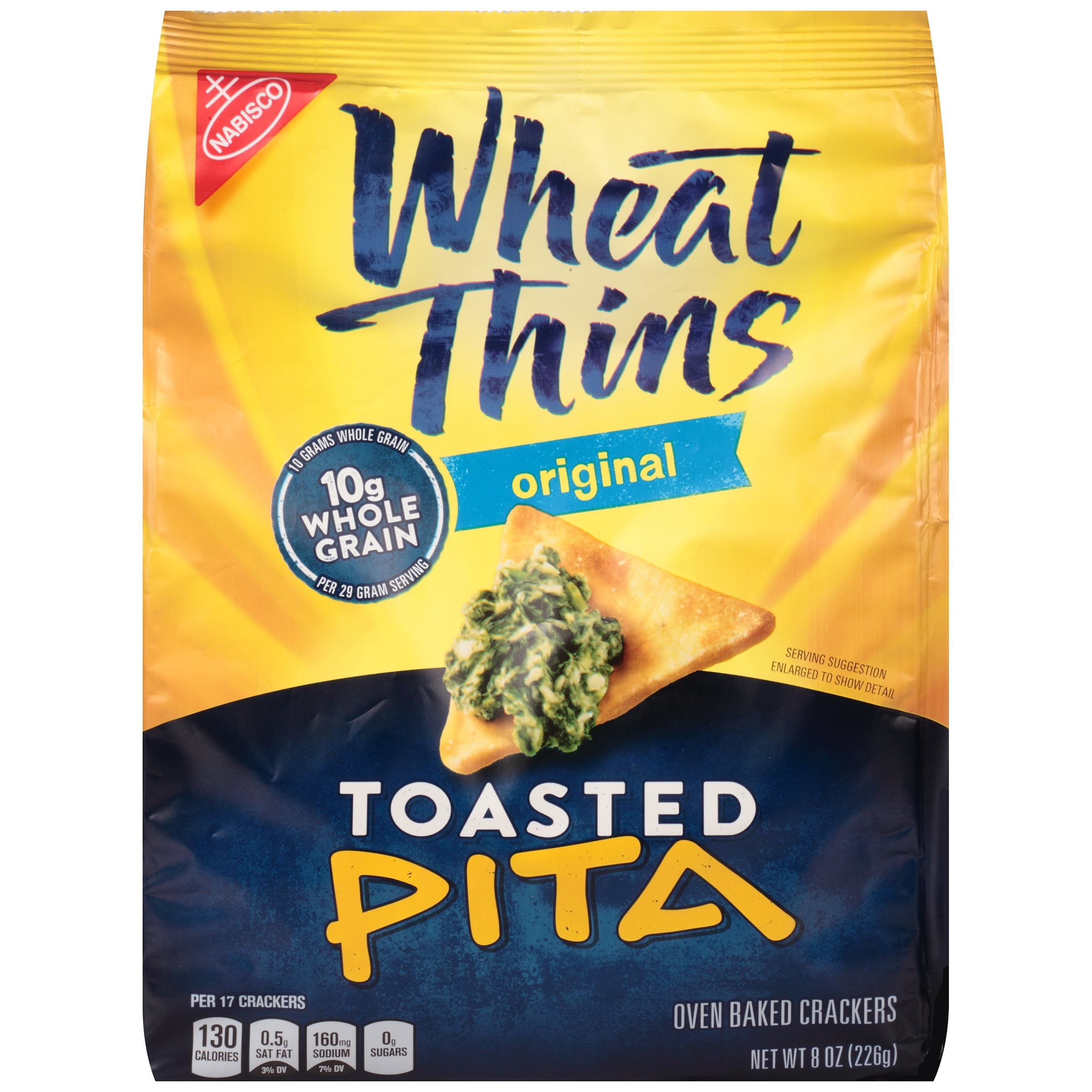 Nabisco Wheat Thins Original Toasted Pita Crackers, 8 Oz.