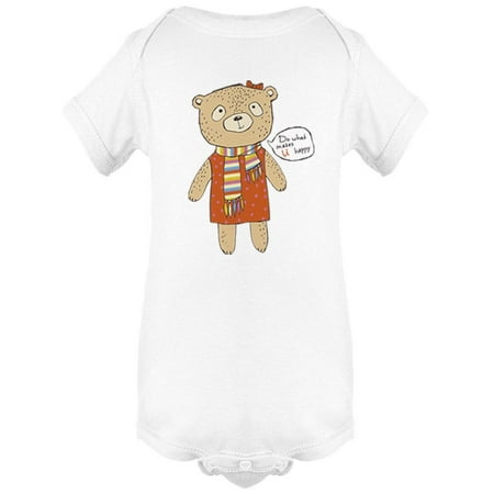 

Happy Teddy Bear Bodysuit Infant -Image by Shutterstock 24 Months