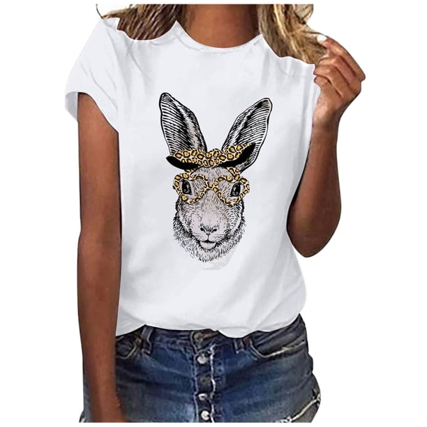 Puntoco blusas sueltas casuales con estampado interesante y cuello redondo para mujer Puntoco Puntoco-4641