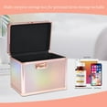 thumbnail image 4 of Security Lock Boxes Rose Gold,Lockable Storage Box Medicine,Code Lock Box Jewelry,Combination Lock Box for Office,Cosmetic Storage Box-7.25"x7.75"x10", 4 of 7