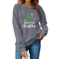 thumbnail image 3 of Ailaofu Christmas Sweatshirts Women Tis The Season Xmas Shirt Christmas Tree Graphics Tees Holiday Long Sleeve Pullover Tops, 3 of 3