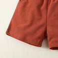 thumbnail image 6 of 4T Toddler Baby Boys Clothes Baby Boys Outfits 4-5T Boys Short Sleeve Patchwork Top Shorts 2PCS Boys Summer Clothing Set Red, 6 of 6