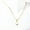 White, variant on Cross-border Malachite Necklace Titanium Steel Water Drop Pendant Zircon Natural Stone Clavicle Chain Gold Plated Color Ornament