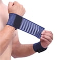 thumbnail image 3 of Yuarrent Vendaje deportivo para muñeca, barra de envoltura de compresión elaborada Flexible, soporte para brazo de pantorrilla, levantamiento de pesas, Type3 NO3 Yuarrent HW1149-03, 3 of 6