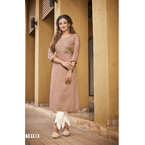 Kivi Liza, Traditional Designer Rayon Kurti with Embroidery Work, Cultural Wear for Women,03