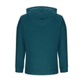thumbnail image 5 of Thousandth Women's Cardigan Sweaters Casual Hooded Fleece Lined Cardigans Loose Button Bown Front Winter Outfit with Hood Keep Warm, 5 of 9