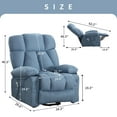 thumbnail image 3 of JONPONY Power Lift Recliner Chair Recliners for Elderly with Heat and Massage Recliner Chair for Living Room with Infinite Position and Side Pocket,USB Charge Port,Blue, 3 of 13