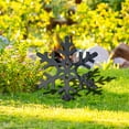 thumbnail image 5 of Ratfeit Christmas Snowflake Yard Signs Xmas Decorative White Snowflake Garden Stakes Winter Holiday Lawn Decorations Sign Decoration with Stake and Clip for Christmas Lawn Decor, 5 of 6