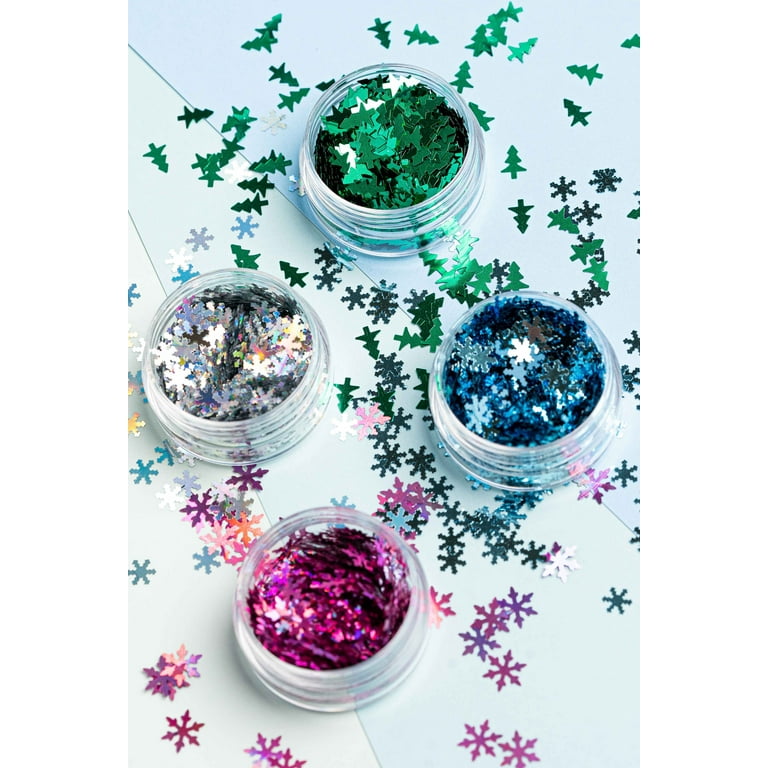iConnectWith Glitter - Multi-Color Winter Shapes Glitter Kit