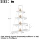 thumbnail image 2 of Qinaqin 4 Niveles Ladder Bookshelf a-Shaped Corner Estante Soporte Free de Profundidad Pie Bookcase Almacenamiento Rack Organizador con Steel Frame para Oficina en Casa Living Sala Kitchen Blanco, 2 of 7