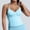 Light Blue, variant on Women's High Elastic Nylon Seamless Sports Vest Top With Chest Cushion Beauty Back Fitness Sports Yoga Vest 3 Pk Compression Shirt Bodysuit Top Women Blouses Women Womens Muscle Top Crop Top Petite