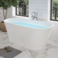 thumbnail image 5 of Vanity Art 62" x 30" Acrylic Freestanding Bathtub Contemporary Soaking Tub with Pop-Up Drain, VA6809, 5 of 10