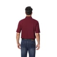 thumbnail image 4 of Zfeel Men’s Dry Fit Performance Polo T-Shirt, Poly Moisture Wicking Casual Shirt, Maroon Tee 2 Pack, Size S, 4 of 5