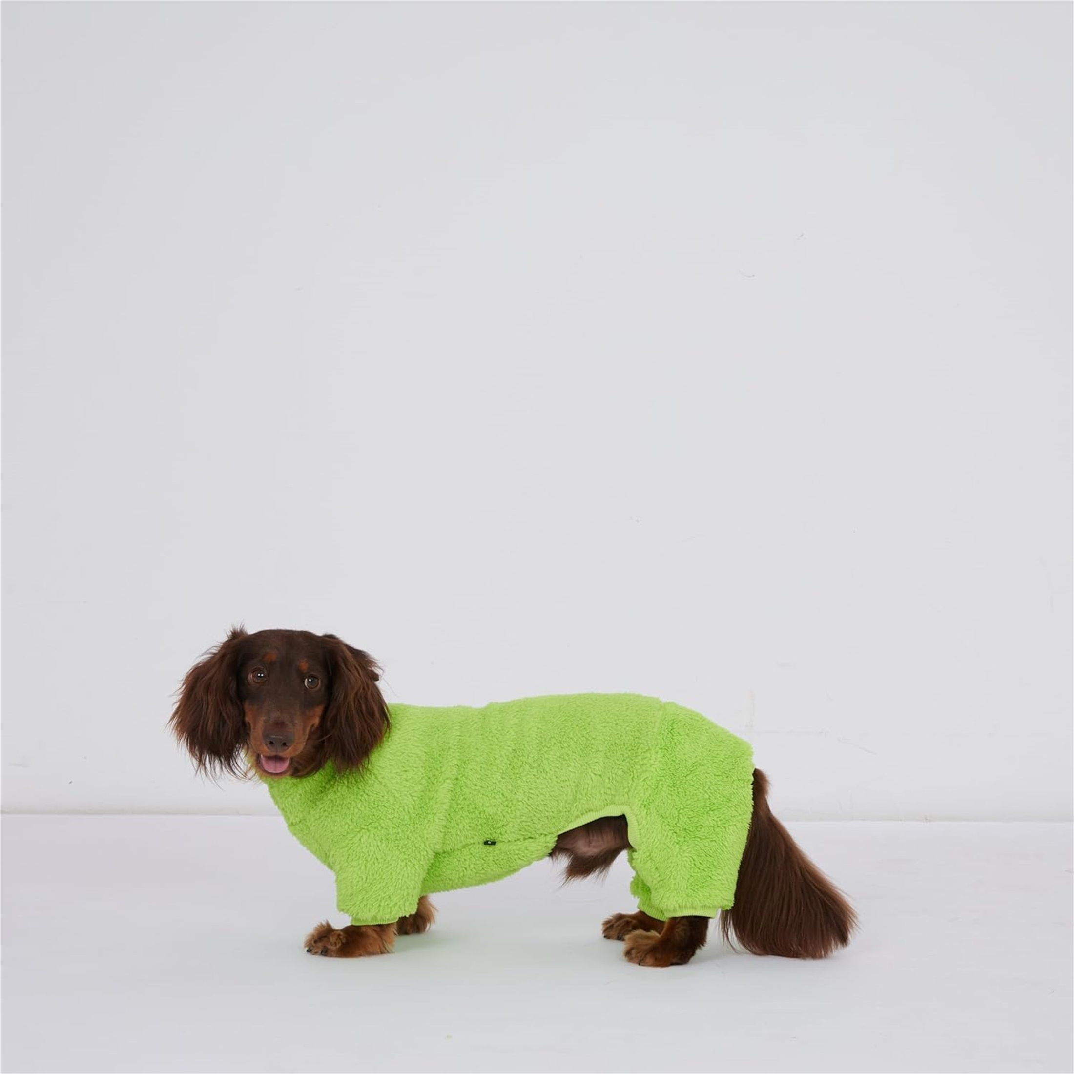 UOSIA Dachshund Dog Fleece Jumpsuit Turtleneck Sweater, Suitable for Dachshunds, Winter Dog Pajamas
