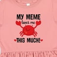 thumbnail image 4 of Inktastic Meme Loves Me Grandson Girls Toddler Dress, 4 of 5