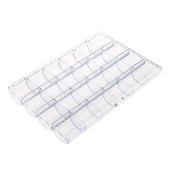 Acrylic Jewelry Box Clear Jewelry Organizer with Lid Earring Organizer 24 Grids