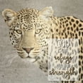 thumbnail image 3 of Allen, Kimberly 20x20 Black Modern Framed Museum Art Print Titled - God Is Our Refuge Leopard, 3 of 5