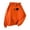Orange, variant on Gkeoshab Sweatshirt Women's Cute Heart Love Print Pullover Hoodie - Long Sleeve Soft Fleece Sweatshirt for Casual Everyday Wear and Gift Ideas JN L