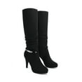 thumbnail image 6 of BURUDANI Women's Knee-High Stiletto Platform Pointed-Toe Boots, 6 of 8