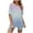 Multicolor, variant on Teissuly Women Fashion Round Neck Blouse Short Sleeve Tops Shorts Casual Suit Sets