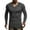 Gray, variant on KTMKH Men's Autumn And Winter Casual Base Solid Color V Neck Long-Sleeved Shirt