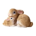 thumbnail image 2 of Luzkey Rabbit Statue Bunny Sculpture Collection Cute Easter Decoration Resin Rabbit Figurine for Living Room Porch Courtyard Outside Brown, 2 of 7