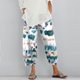thumbnail image 2 of Pantalones de maternidad mujer Gibobby con bolsillo suelto estampado largo Informal Verde M, 2 of 5