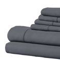 thumbnail image 2 of Benjara BM231572 Tulsa 1200 Thread Count Tri Blend Très Grand Sheet Set&44; Gris Foncé - 6 Pièces, 2 of 5
