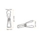 thumbnail image 2 of Uxcell Clips de alambre metálico pequeños de 1" multiusos, abrazaderas para bolsas, plata, 45 unidades, 2 of 5