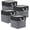 B, variant on Set Of 4 Foldable Cube Baskets with Rope Handles Multipurpose Storage Box for Home Decoration Bedding Organizers