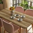 thumbnail image 3 of Vintage Western Table Cloths for 5 Foot Rectangle Tables, Rustic Farmhouse Wooden Grain Barn Door Patio Waterproof Elastic Fitted Tablecloths, Washable Rectangular Table Cover for Camping, 3 of 8