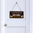 thumbnail image 4 of Welcome To Our Backyard Bar & Grill Proudly Serving Whatever You Bring 5x10 Hanging Plus Wall or Door Sign | Funny Home Decor, 4 of 7