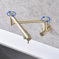 thumbnail image 1 of Pot Filler Faucet Grifo de fregadero de cocina de acero inoxidable, grifo duradero para montaje en pared, cocina y restaurante, 1 of 7