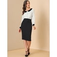 thumbnail image 3 of INSPIRE CHIC Women's Heart Print Contrast Collar Button Front Long Sleeve Shirt, 3 of 6