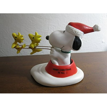Hallmark Collections Peanuts Gallery Snoopy and Woodstock Jolly Holidays Figurine Numbered Edition
