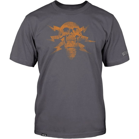 Battlefield 4 Lightning Skull Adult Premium Heather T-Shirt