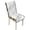 White Marble Texture, variant on TSOVTHRID White Marble Texture Print Quilted Seat Cushion Covers for Kitchen, Stretchy Cozy Anti-Slip Chair Covers, Adjustable Dining Chair Slipcovers with Elastic Band, Set of 1