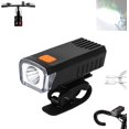 thumbnail image 1 of LED Waterproof Rechargeable Bike Headlight with Clip, Tumgenn Wide-Angle Bicycle Floodlight, 4 Light Modes Front Headlight and Back Taillight, Set for Road Mountain Cycling, 1 of 7