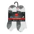 thumbnail image 2 of Men's Hanes ULC156 Fresh IQ X-Temp Ultra Cushion Low Cut Sock- 6 Pack (White 6-12), 2 of 4