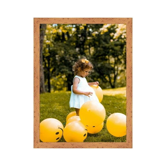 Orange Barnwood Picture Frame Distressed Rustic - Custom Framing