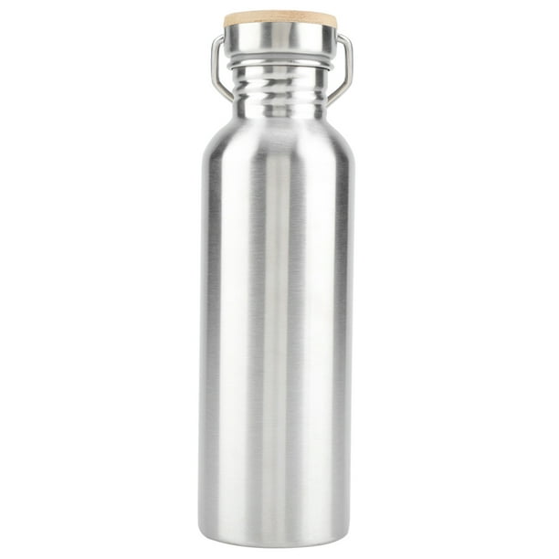 Vaso de agua portátil de acero inoxidable para exteriores, botella de bebida, taza de viaje de 750 ml.