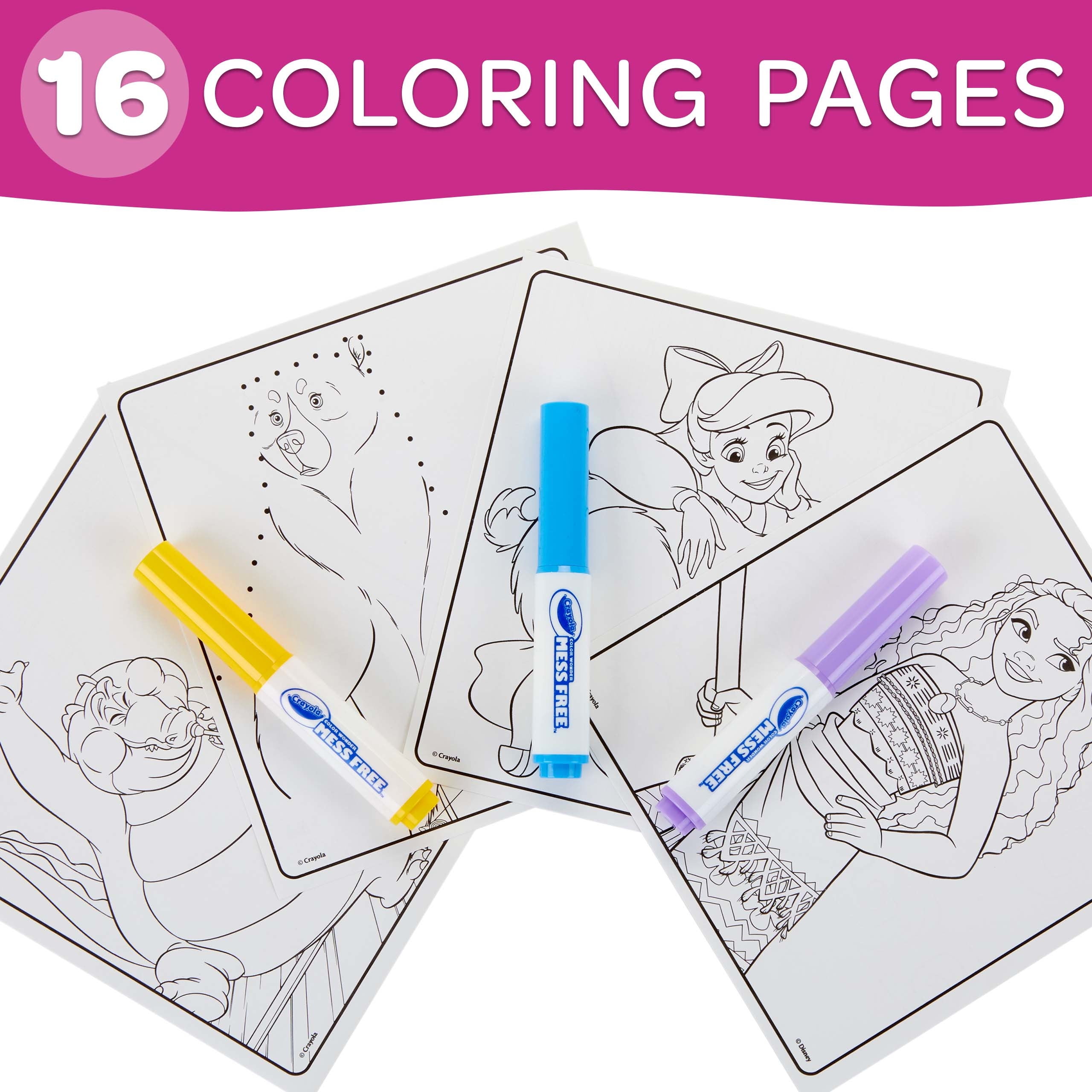 Crayola 2ct Color Wonder Mess Free Disney Princess Coloring Book Set