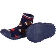 thumbnail image 5 of Skidders Baby Boys' Slippers - Non-Skid Slipper Sock House Shoe Booties Size: 12-24M, Size 24 Months, Blue Football, 5 of 5