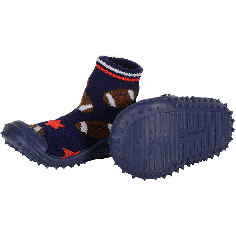 Skidders Baby Boys' Slippers Non-Skid Slipper Sock House Shoe