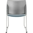 thumbnail image 2 of NPS 8700 Series 30.75" Modern Cafetorium Plush Vinyl Stack Chair in Blue/Gray, 2 of 5