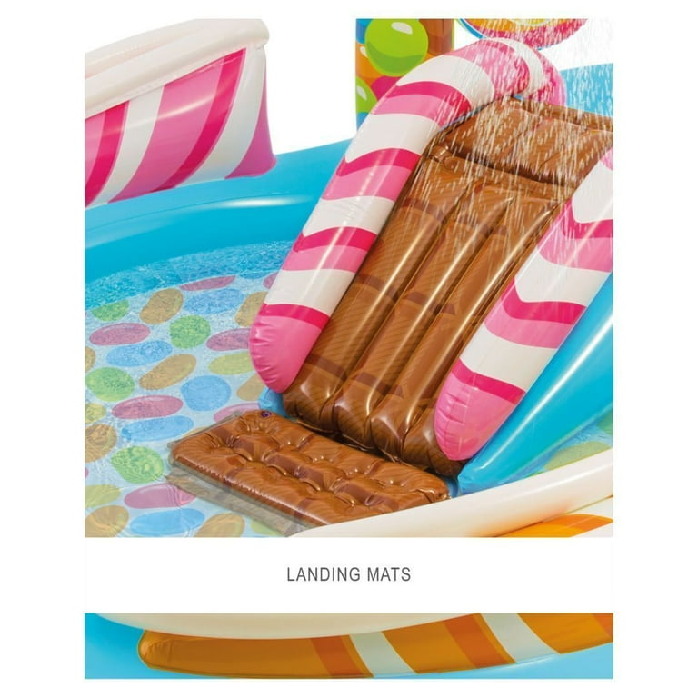Intex Kids Inflatable Candy Zone Swim Play Center Kids Splash Pool