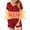 Bm20 Wine Red, variant on Anygrew Summer Pajama Sets For Womens Shorts Soft Pj Set 2 Piece Sleepwear With Pockets