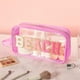 thumbnail image 5 of Bolsa de playa Kacctyen, transparente, rosa, impermeable para mujer, 24 x 13 x 7 cm, 5 of 6