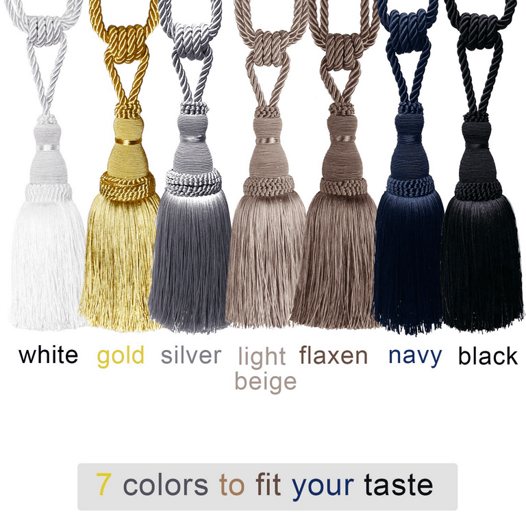 Gold Rope Curtain Tassel Tie-Back Pair (2) Pristine! – Lillian Grey