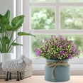 thumbnail image 3 of Artificial Flower Potted Plants Fake Flower in Pots Decorations for Home Bathroom Kitchen Rustic Table Centerpiece Decor, 3 of 8